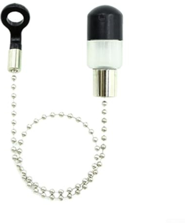 babominimer Lot de 5 détecteurs de touche pour pêche à la carpe européenne avec canne fluorescente et bobines de cintres, pour la pêche de fond avec bâtons de mer, longueur 36 cm (blanc)