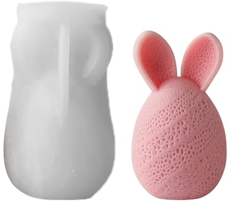 Stampo per uova di Pasqua a forma di uova di Pasqua, sicuro e facile da usare, stampo per sapone e cioccolato, delicato ornamento per uova di Pasqua, facile da pulire