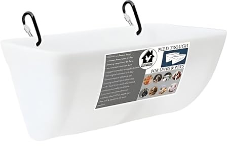 drburpily Distributeur Automatique d'eau et de Nourriture Convivial, conçu pour Nourrir Facilement Les Petits Animaux de Jardin. Abreuvoir pour Poules, Blanc, 28 x 17 x 13.5 cm