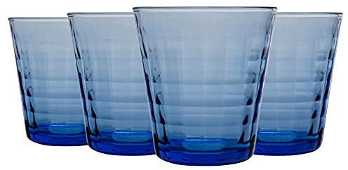 Duralex Prisme -Trinkgläser - 220ml Trinkgläser Für Wasser, Saft - Blau - Pack Von 8