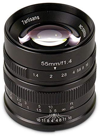 7artisans 55 mm/F1.4 APS-C manuale obiettivo fisso per fotocamere Sony E-Mount come Sony A6500 A6300 A6100 A6000 A5100 A5000 A9 NEX 3 NEX 3 N NEX 5 NEX 5T NEX 6 7 …