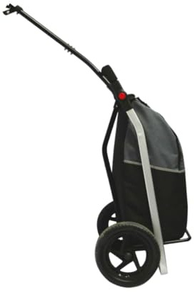Bike Original - New 2026 Shopping Trailer Compatible e-Bike - A vélo ou à la Main - Compatible vélos électriques, VTT, Ville, Route - Capacité 50 L - Charge Max 20 kg - Roues gonflables
