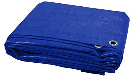 4 x 10 m Blue Heavy Duty Tarpaulin Waterproof Cover Tarp Ground Camping Sheet Tent