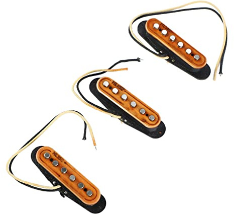 Micro Guitare, Léger et Stable Facile à Installer Micro Guitare Acoustique 3 Pièces 6 Cordes pour Guitariste (Érable)