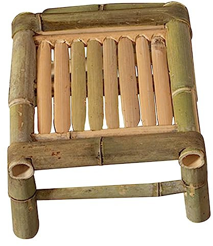 Veemoon Vintage Bambus Hocker Robust Wetterfest Vintage Hocker Für Zuhause Altmodischer Bambus Sitzhocker Stabiler Für Bad Wohnzimmer Garten