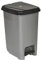 URBNLIVING 8L or 40L Slim Recycling Kitchen Step On Pedal Bin With Inner Insert Liner Pocket and Lid for Home and Office (40L Grey)