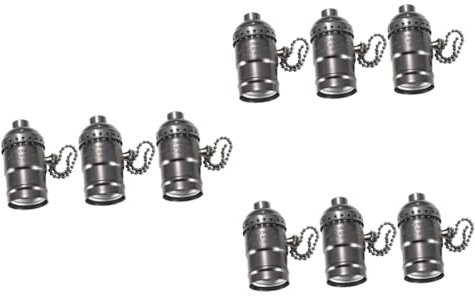 jojofuny Bombillas Antiguas 9 Piezas s De Bricolaje Soporte De Lámpara s De Tornillo Bombillas De Luz Aparatos De Iluminación Lámpara De Araña Anticuado Luces De Cremallera