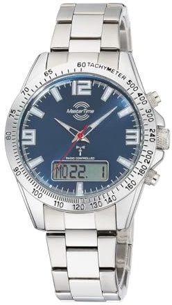 Master Time Funk Quarz Herren Uhr Analog-Digital mit Edelstahl Armband MTGA-10875-32M
