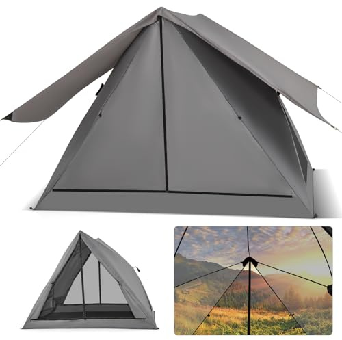 GOPLUS Campingzelt wasserdicht für 2-3 Personen, automatisches Wurfzelt, Pop up Zelt Sofortzelt Rucksackzelt Winddicht Outdoor für Reise Trekking Camping, Kuppelzelt Familienzelt tragbar mit Tasche