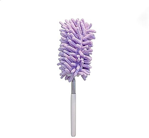 Outils, Plumeau, plumeau Statique, Mini plumeau Domestique Pliable et rétractable, artefact de Nettoyage, poussière de Chenille (Rose)(Color:Purple)