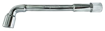 GOLDTOOLS Rohrschlüssel, 12 mm, 6 Kant x 6 Kant mit 90° abgewinkeltem Kopf, geschrägt, aus Chrom-Vanadium-Stahl (12 mm)