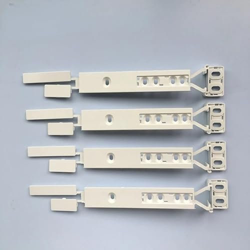 ZMYOZDO Integrated For Fridge & For Freezer Door Plastic Mounting Bracket Fixing Slide Kit Refrigerator Door Connector Guide Rail Assembly(4PCS)