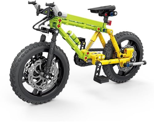JUCYJULY Technik Fahrrad Bausteine für JANT, 220 Klemmbausteine Technik Mountainbike Motorrad Bausatz, MOC Supermotorrad Modellbausatz Superbike Spielzeug Geschenk