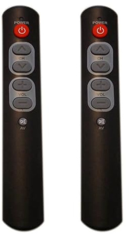 Daijianbin 2PCS Télécommande Universelle Intelligente à 6 Boutons avec Fonction de Copie IR pour TV, STB, DVD, DVB, VCR