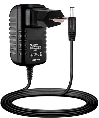 Guy-Tech Global AC/DC Adapter Kompatibel für Windstream Sagemcom Wireless ADSL Router Modell F@ST 1704N 1704 DSL Modem Stromversorgungskabel Ladegerät + EU-Stecker