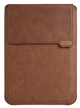 Nillkin Laptop Hülle 13-14 Zoll, Laptop Sleeve mit Ständer and Mauspad Stoßfeste Tasche für 13 MacBook Pro und MacBook Air, XPS 13, Surface Book 13,5, 12,9 Neues iPad Pro 4. 3., Braun