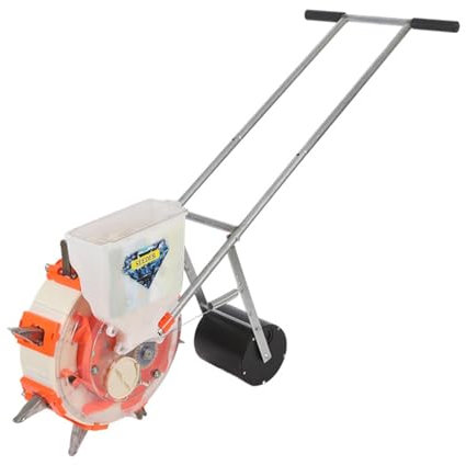 Portable Hand Push Seeder, Precision Garden Seeder, Upgraded Round Pressing Wheel, Stainless Steel Duckbill, Brush Design, Enlarged Seed Box, for Corn(5)
