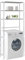 Gecheer Scaffale per Lavatrice con 3 Ripiani Argento 69x28x169 cm,Scaffale Sopralavatrice,Scaffale per Lavatrice,Mobile Bagno Salvaspazio,Mobile sopra Lavatrice,Scaffale per WC,P282465