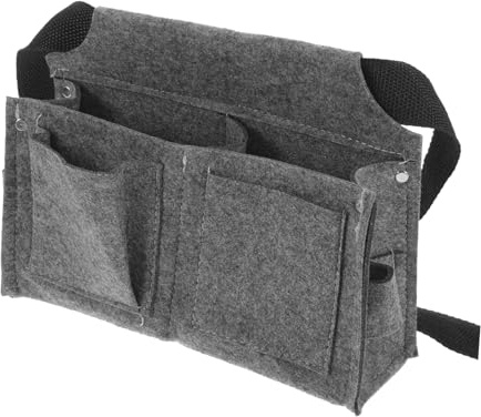 HOUDERCO Werkzeuggürteltasche für Damen Multifunktionale Gürteltasche Robustem Filz Organizer für Holzbearbeitungswerkzeuge und Nägel Anpassbare Bauchtasche