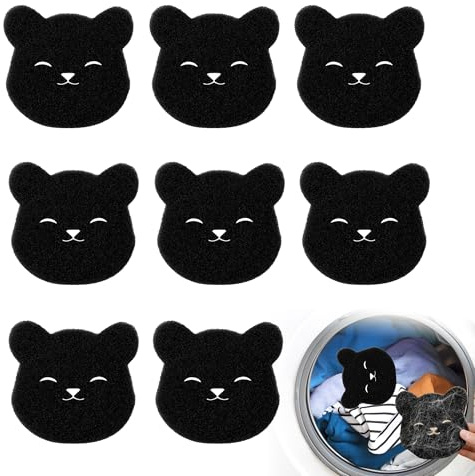 8PCS Washing Machine Pet Hair Catcher Effectively Traps Pet Hair Remover Washing Machine Gathers Lint Debris Washing Machine Hair Catcher for Clothes Cleaning, Laundry Bedding and Lint Removal