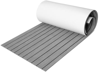 Peviasot Bodenbelag Matte, Selbstklebende Bodenbeläge für Yachten, Teakholz Eva Schaum rutschfeste Matte, Decking Matte für Schiffsdecks Schnellboote Yachten