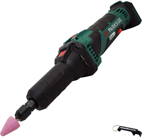 HEADNMORE Bundle Parkside - Lijadora recta con batería de 20 V PGSA 20-Li (sin batería) + llavero HEADNMORE