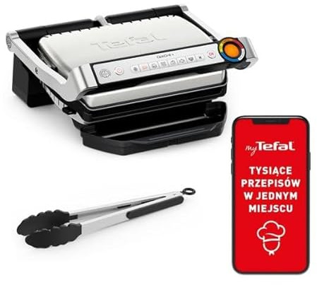 Tefal OptiGrill+ GC718D10 Smart Grill, 6 Programme, Kochanzeige, Dickenmessung, Tropfwanne