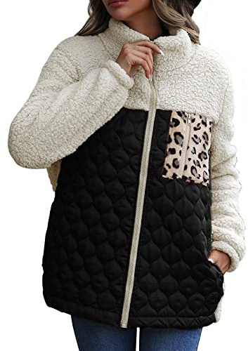 DUHGBNE padded jacket women Women'S Autumn And Winter Loose Round Neck Zipper Long Sleeve Plush Jacket Full Length Women plus Size winter funnel coats new