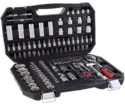 Juego de llaves de vaso Juego De Caja De Herramientas De 108 Piezas Con Trinquetes Para Reparaciones Del Hogar Y Mantenimiento Automotriz Juego De Llaves De Trinquete