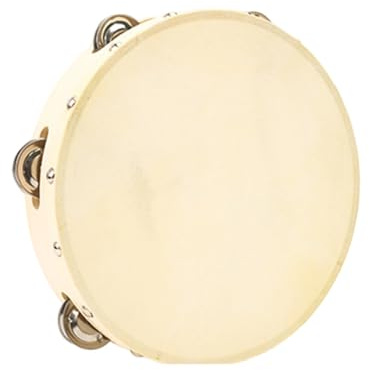 Professionelle Tamburin Leder Oberflächen Performances Ready Tragbare Handtrommel Geeignet für Konzerte und Partys Holz Tamburin Percussion Instrument