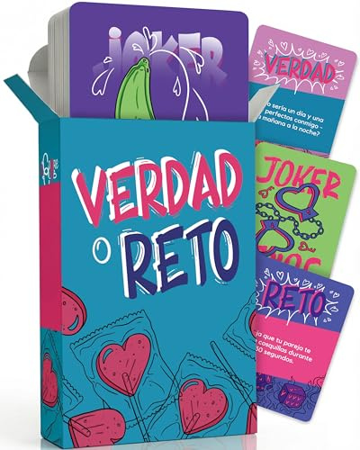 Verdad o Reto, Juegos de Pareja, Regalo Aniversario Pareja Juegos de Cartas | Regalo para Novia, Juego Parejas Adultos, Ideas San Valentin, Regalos Originales para Parejas, Sanvalentin, Jogos Amor