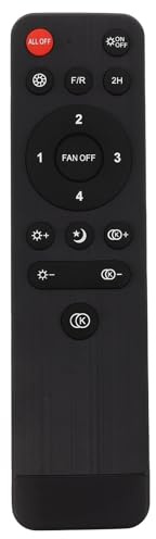 OSOLADY Control remoto universal para ventilador de techo con luz - Ventilador inalámbrico de cuatro velocidades y temporizador de 2 horas - Control remoto de repuesto para decoración de hogares y