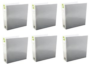 Q-Connect KF01333Q Präsentationsringbuch 4 D-Ringe 50 mm A4 weiß