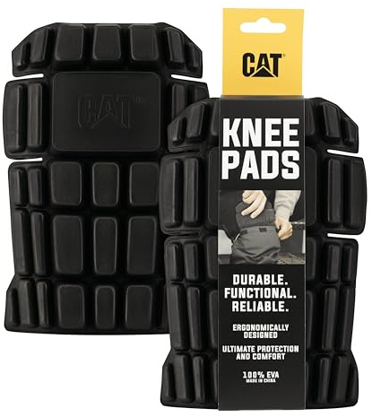 CAT Workwear Men's Caterpillar Insertable Work Pants 100% EVA Knee Pads, Black, One Size