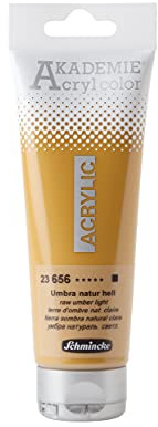 Schmincke AKADEMIE Acryl color Umbra natur hell in 120 ml-Tube, 23 656 012