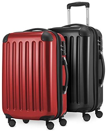 HAUPTSTADTKOFFER 58942991 Koffer, 84 Liters, Schwarz/Rot