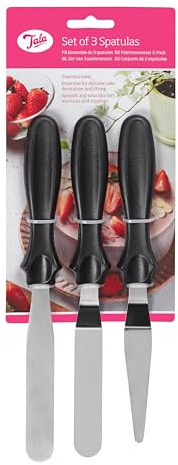 Tala – Cuchillo de Paleta de Acero Inoxidable, Acero Inoxidable, Negro, 25 x 12 x 5 cm