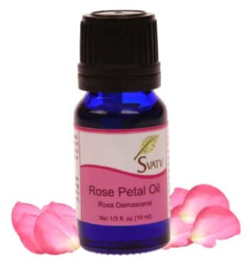 SVATV Rose Petal Aceite esencial de grado terapéutico, aceites de aromaterapia, aceite de fragancia para difusor de yoga y masajes propios, cuidado personal 10 ml