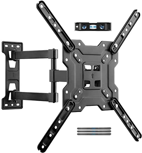 Suptek TV Wall Mount Swivel and Tilt Full Motion for Most 23 to 60 inch TV Mount up to 66lbs max VESA 400x400mm (A1+)