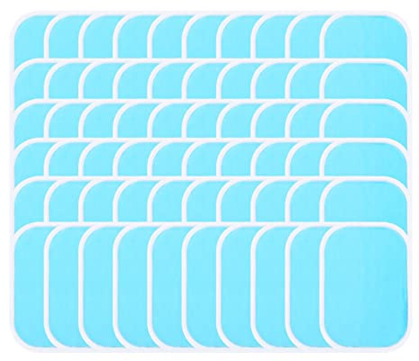 Diheohg 60PCS EMS Gel Pad, Elektroden Gel Ersatzpad, EMS Absorbent Gel Pad, ZubehöR für Bauchmuskeltrainer