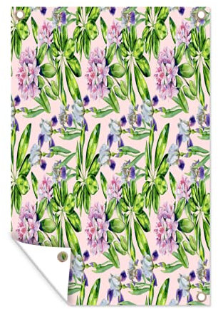MuchoWow Outdoor-Poster Poster Wanddeko draußen Deko Garten Gartenposter 60x90 cm Blumen - Hortensie - Farben