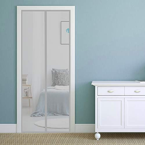 Fliegengitter Magnet 75x200cm Schließen Insektenschutz Insektenschutz Für Balkontür Easy Install - Ohne Bohren für zum Schutz vor Insekten Fliegen und Mücken, Grau A