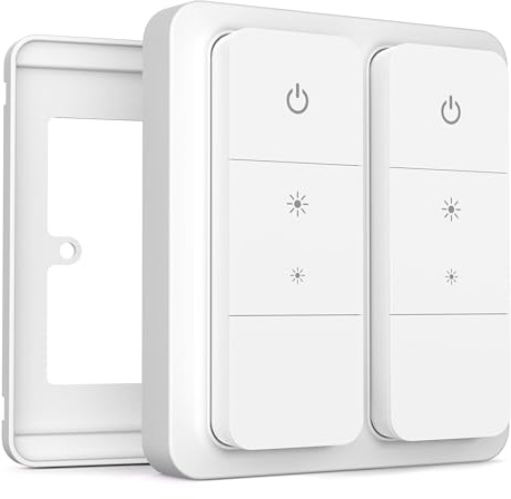 IYOKI® Pro Tapa para Philips Hue Dimmer V2, 2-Gang (1-Pack) | Tapa para interruptor doble, para Dimmer V2, pack de 1, Dimmer no incluido