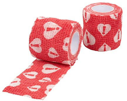 KRUUSE Chew-Stop Verband für Tiere (selbsthaftender Verband mit bitterem Geschmack, heilungsförderndes Verbandsmaterial für Hunde, hautfreundliche elastische Bandage, atmungsaktiv), 5 cm x 4,5 m