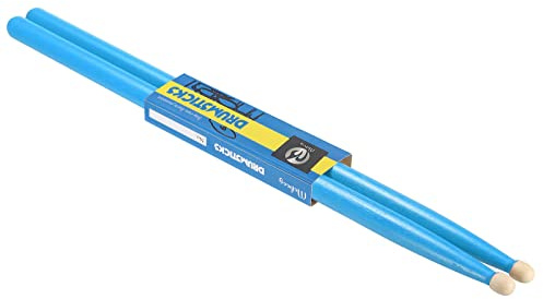 PATIKIL Ahorn Holz Drumsticks Rutschfeste Trommelstöcke 5A Schlagzeug Sticks Blau 1 Paar für Trommeln Musikinstrumente Perkussion
