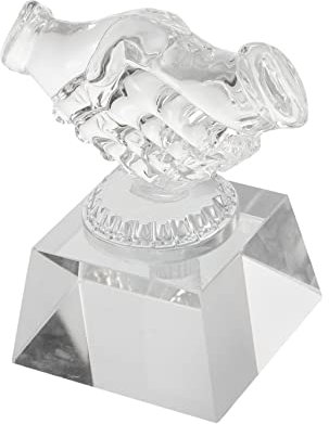 Toddmomy Handgeformte Kristalltrophäe Zartes Kristalldekor Anerkennungspreis Für Teammitglieder