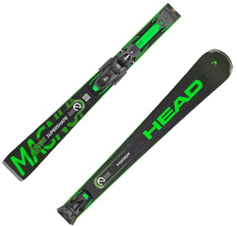 HEAD Damen, Herren Carving Ski Supershape e-Magnum + PRD 12 GW 23/24 Black-Green 156