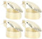 PenRux 4 Apagavelas, Extintor Automático de Velas, Extintor de Velas, Tapón de Mecha para Apagar la Llama de la Vela de Forma Segura, Accesorios para Velas para Amantes de Las Velas (Oro)