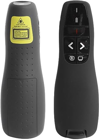 Kabelloser R400 Präsentationspointer, 2,4 GHz USB PPT Presenter mit Reichweite, für OS X, Android, Geschäftspräsentationen, Schulungen & Reden