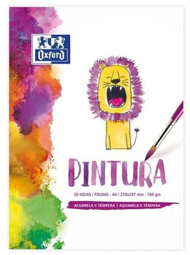 OXFORD Zeichenpapier Aquarellblock Oxford 5 Stück 20 Blatt 180 g/m² 210 x 297 mm
